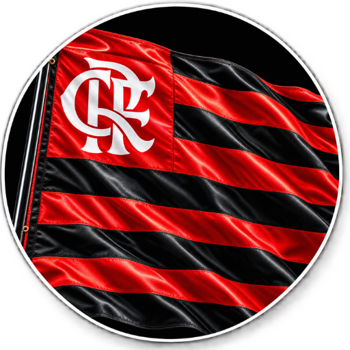 bandeira do flamengo tremulando